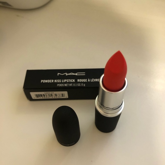 M•A•C MANDARIN O POWDER KISS LIPSTICK IN - Picture 4 of 5